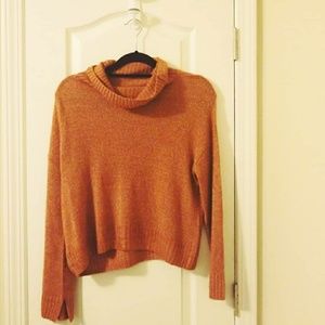 Burnt Orange Turtleneck Sweater